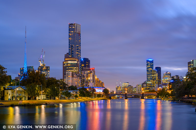 Federation wharf close to Birrarung Marr walk